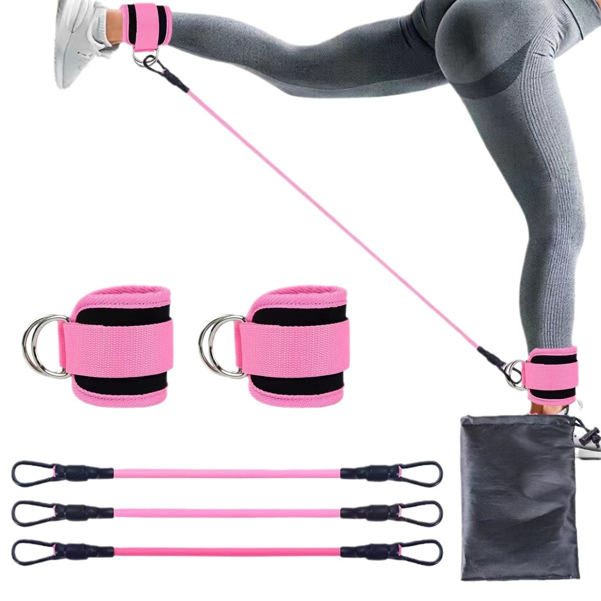 Ankle Strap Resistance Bands | Gym & Home Workout Accessories