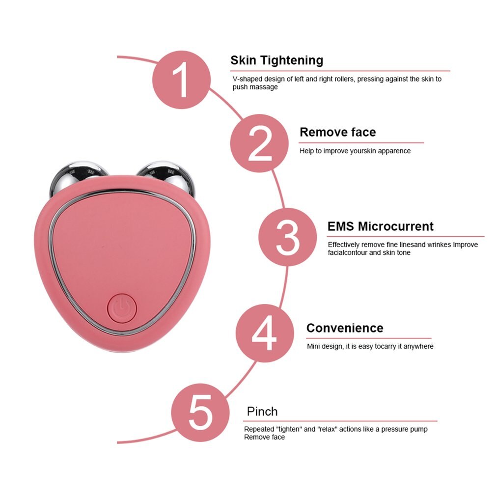 Portable Micro-Current Facial Roller Tool – Skin Firming Massager