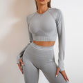 Women’s Seamless Gym & Yoga Outfit | Full Sleeve Top & Pants Set