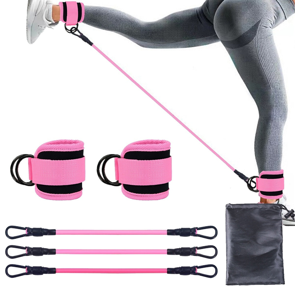 Ankle Strap Resistance Bands | Gym & Home Workout Accessories