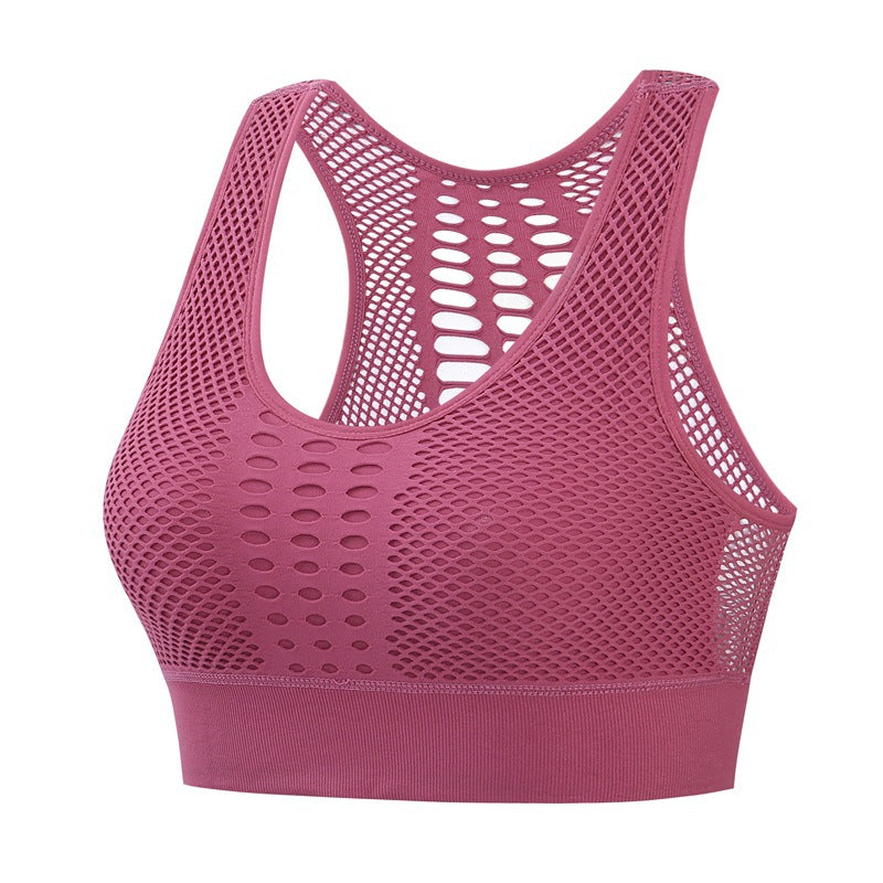 Women’s Breathable Mesh Sports Bra | Gym & Yoga Workout Top