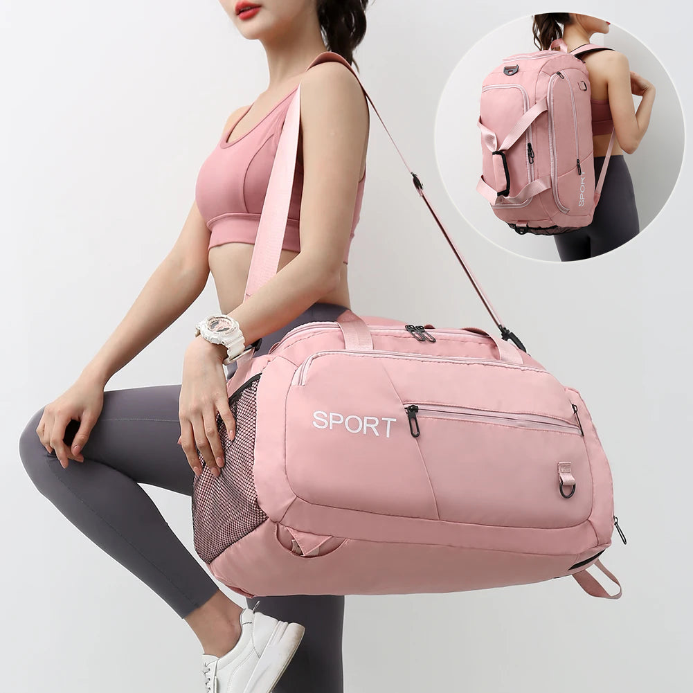 Women’s Waterproof Gym & Travel Backpack | Shoe Compartment Bag