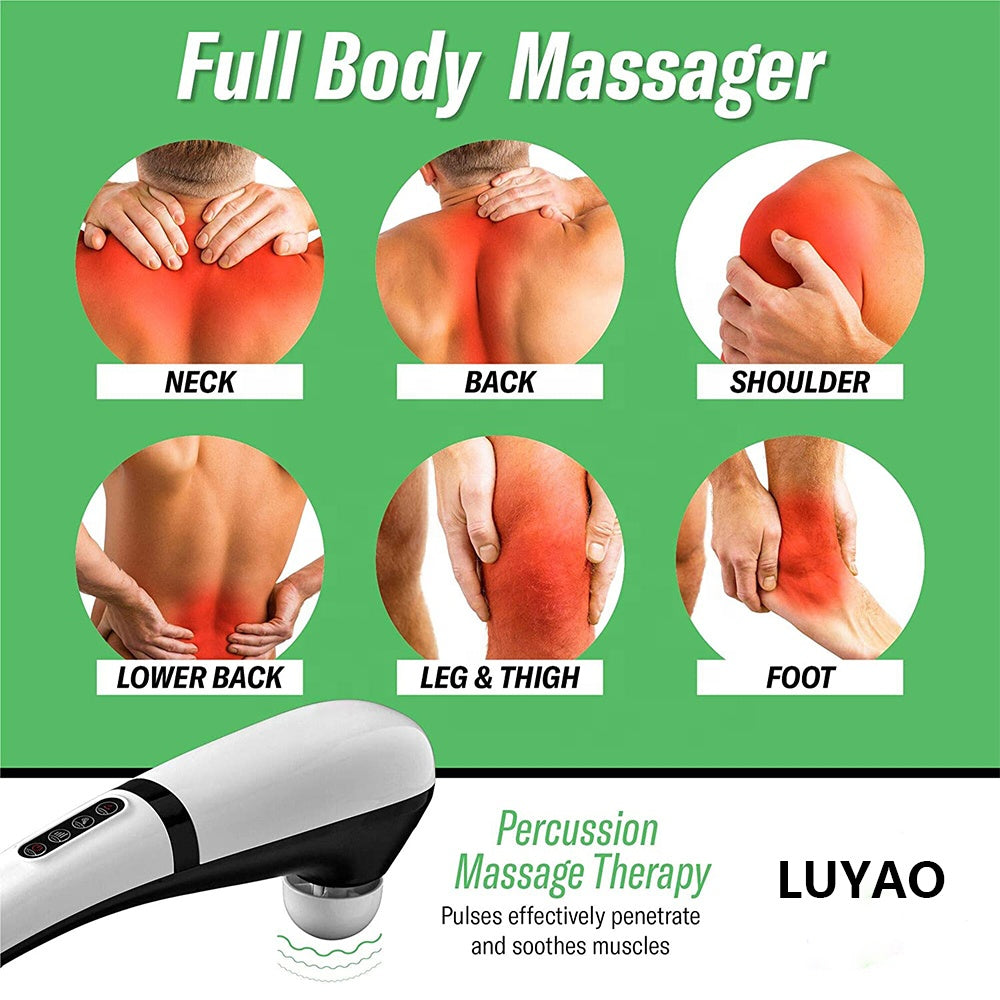 Handheld Percussion Massager – Electric Neck, Shoulder & Body Massage Device