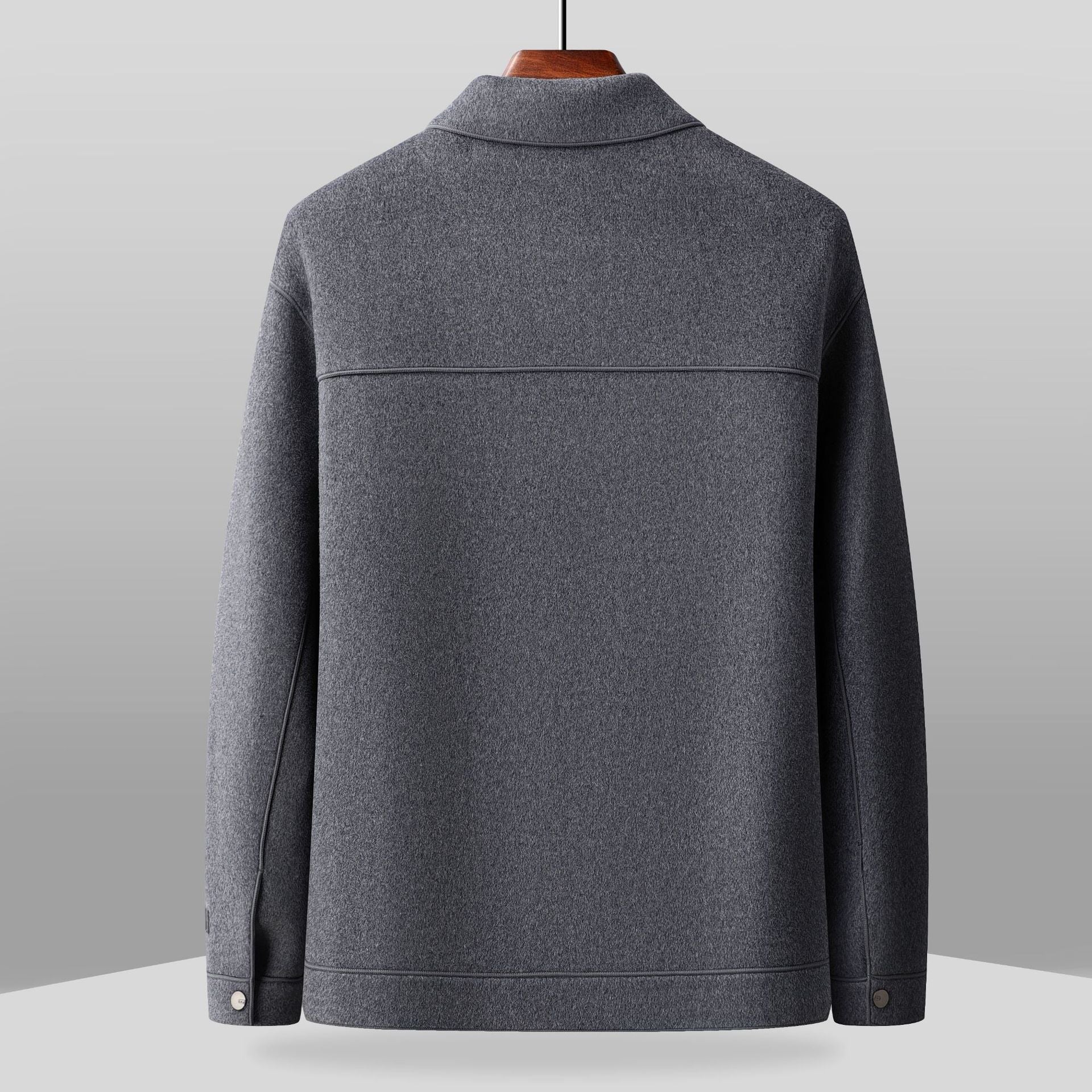 Men’s Double-Faced Wool Lapel Jacket | Classic Winter Coat