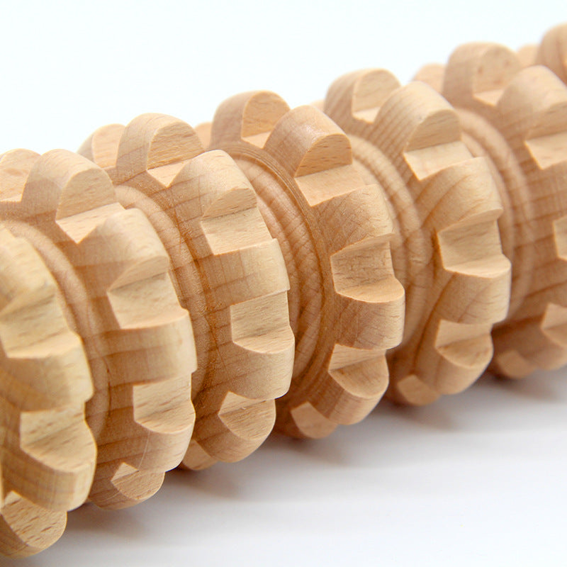 Wooden Body Massage Roller Stick – Abdominal & Muscle Relaxation Therapy Tool