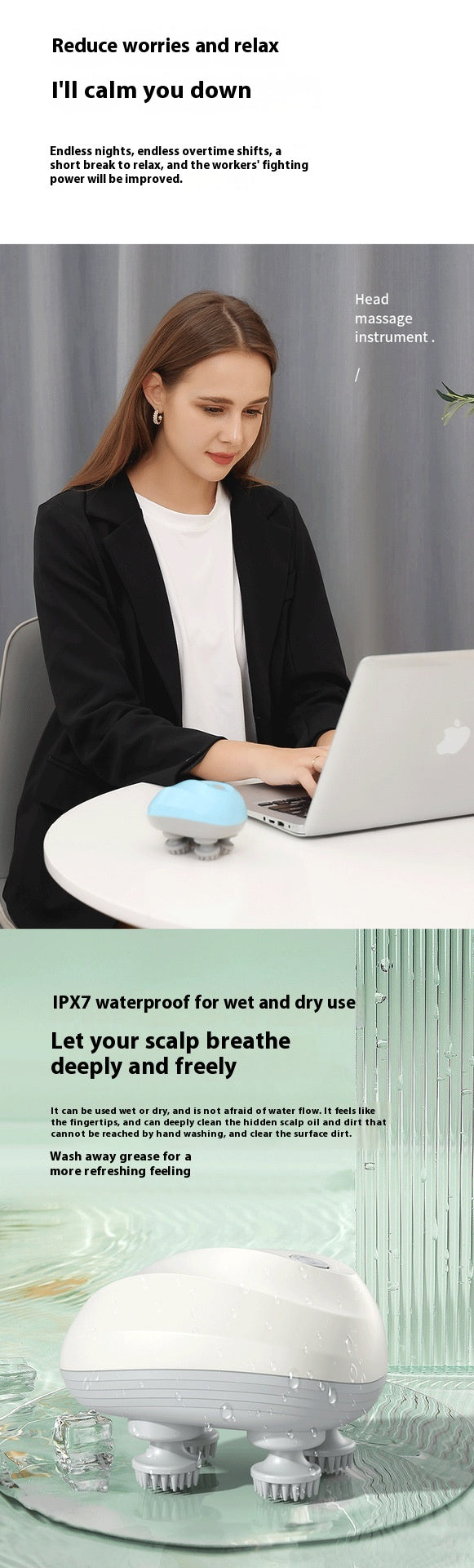 Rechargeable Electric Head & Neck Massager