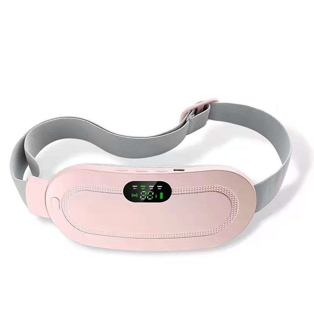 Heated Waist Massager Belt – Electric Heat & Vibration Wrap for Abdominal Comfort, Rechargeable