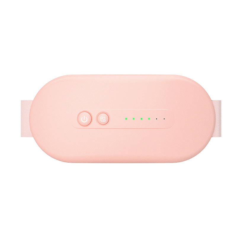 Electric Abdominal Massage Belt – USB Rechargeable Waist & Stomach Massager with Heat & Vibration