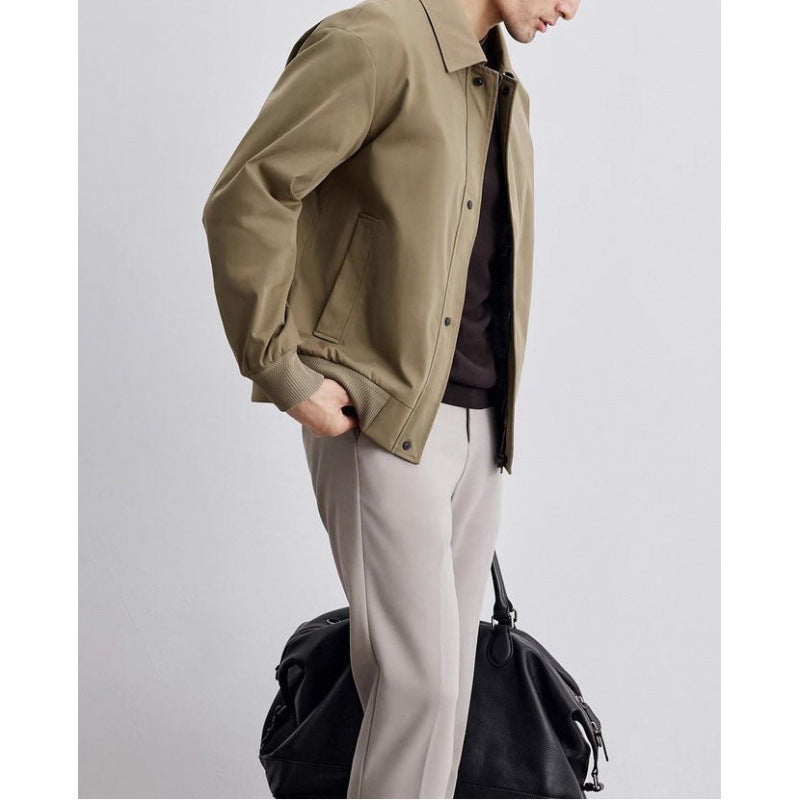 Men’s Spring & Autumn Administrative Lapel Jacket | Casual Blazer Coat