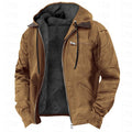 Men’s Winter Hooded Fleece Coat | Warm Zip-Up Casual Jacket