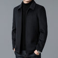 Men’s Casual Polo Collar Woolen Jacket | Warm Winter Coat