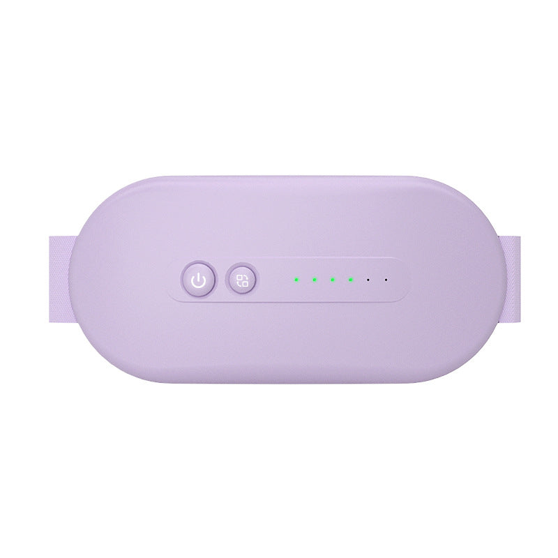 Electric Abdominal Massage Belt – USB Rechargeable Waist & Stomach Massager with Heat & Vibration