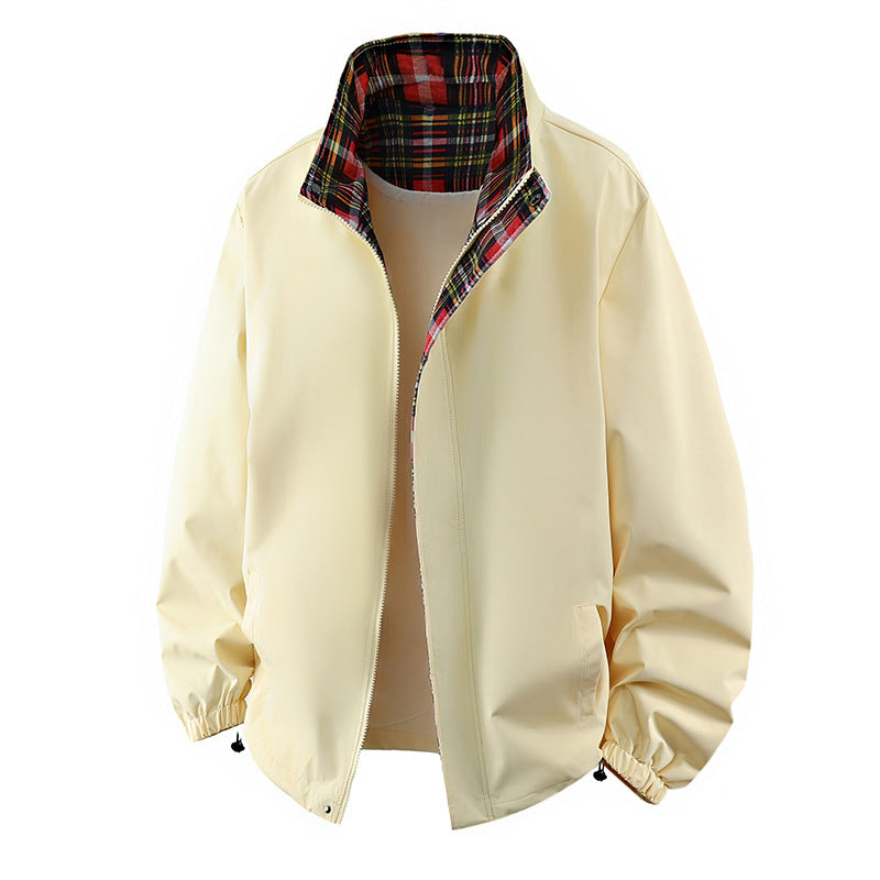 Men’s Workwear Stand Collar Jacket | Top Coat