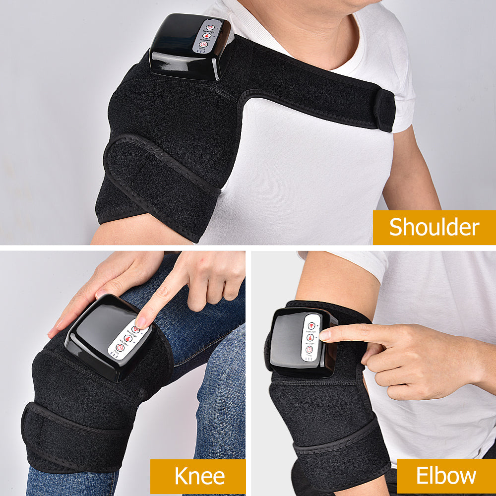 Heated Knee Support Wrap with Vibration Comfort - Leg Massager