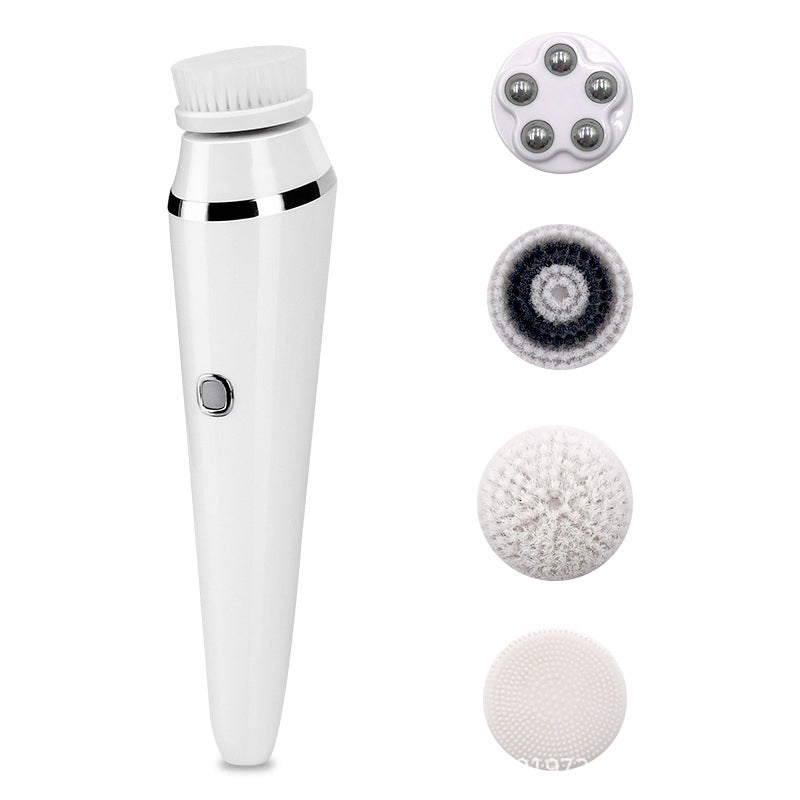 4-in-1 Electric Facial Cleansing Brush – Deep Cleaning & Exfoliating Skin Care Massager