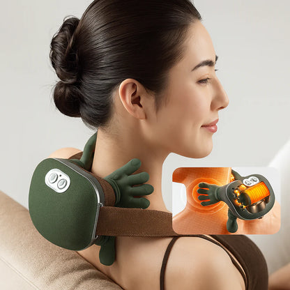 SiaSoo™ Neck & Traps Massager – Rechargeable, Multi-Mode Pain Relief